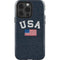 USA with American Flag iPhone 15 Pro Impact Case